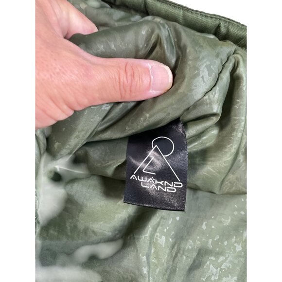 AWAKND LAND 3XL Mens Green Parka Faux Fur Hood WINTER COAT SIZE 3XL SKU 9294 - Picture 8 of 16